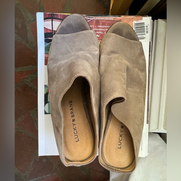 Lucky brand leather mule - Grey size 8 - Picture 7 of 8